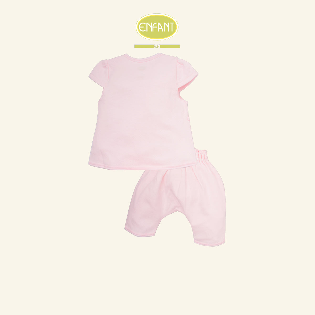 ENFANT ชุดเสื้อผูก แรกเกิด-6เดือน ลายนกน้อยชมพู รุ่นER1R93