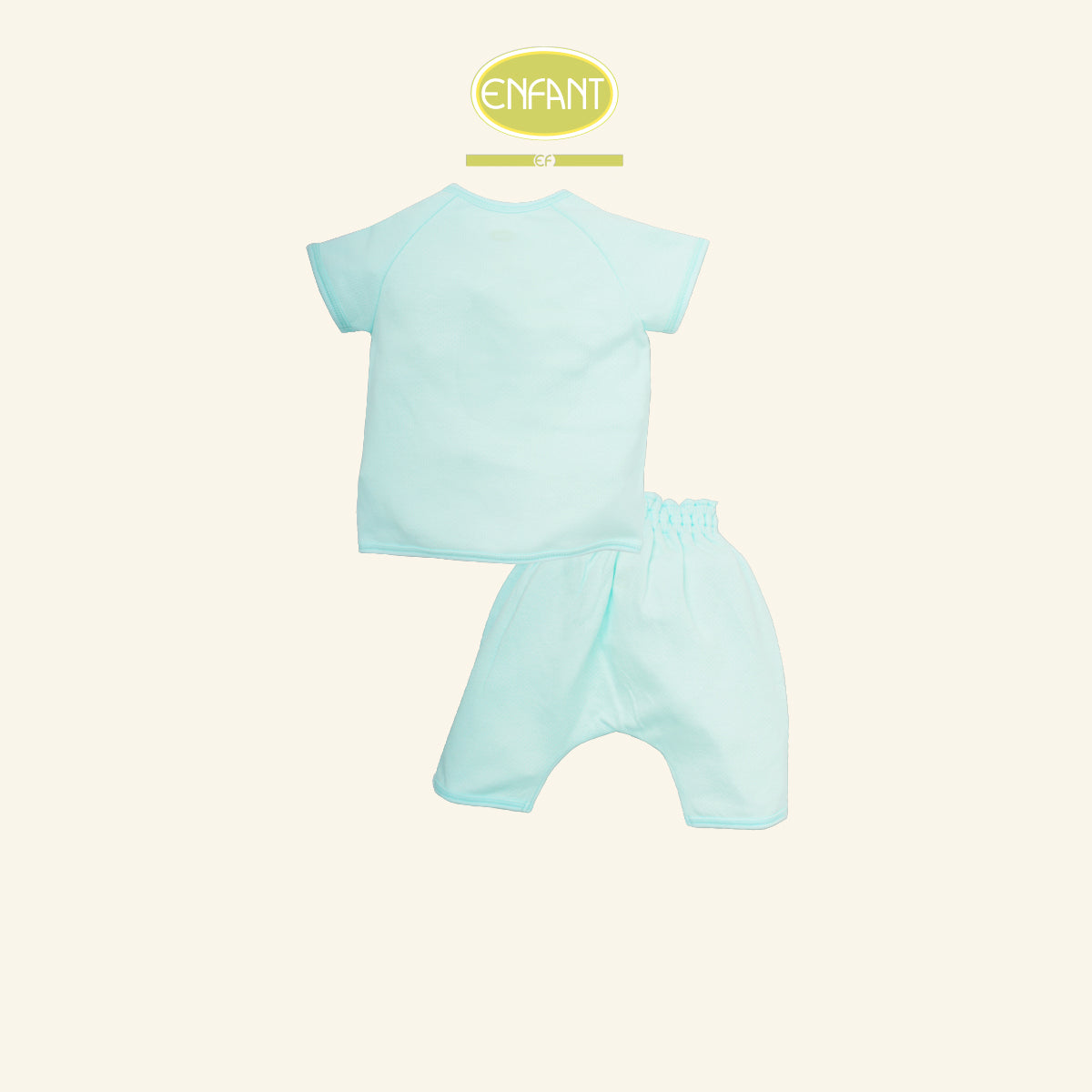 ENFANT ชุดเสื้อผูกป้าย แรกเกิด-6เดือน ลายนกน้อย ฟ้า รุ่นER1R95