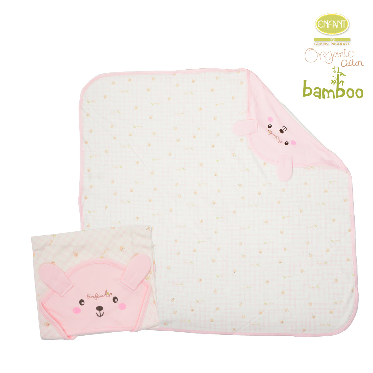 Enfant green Organic cotton bambuผ้าห่อตัวเด็กแรกเกิด ER6R7