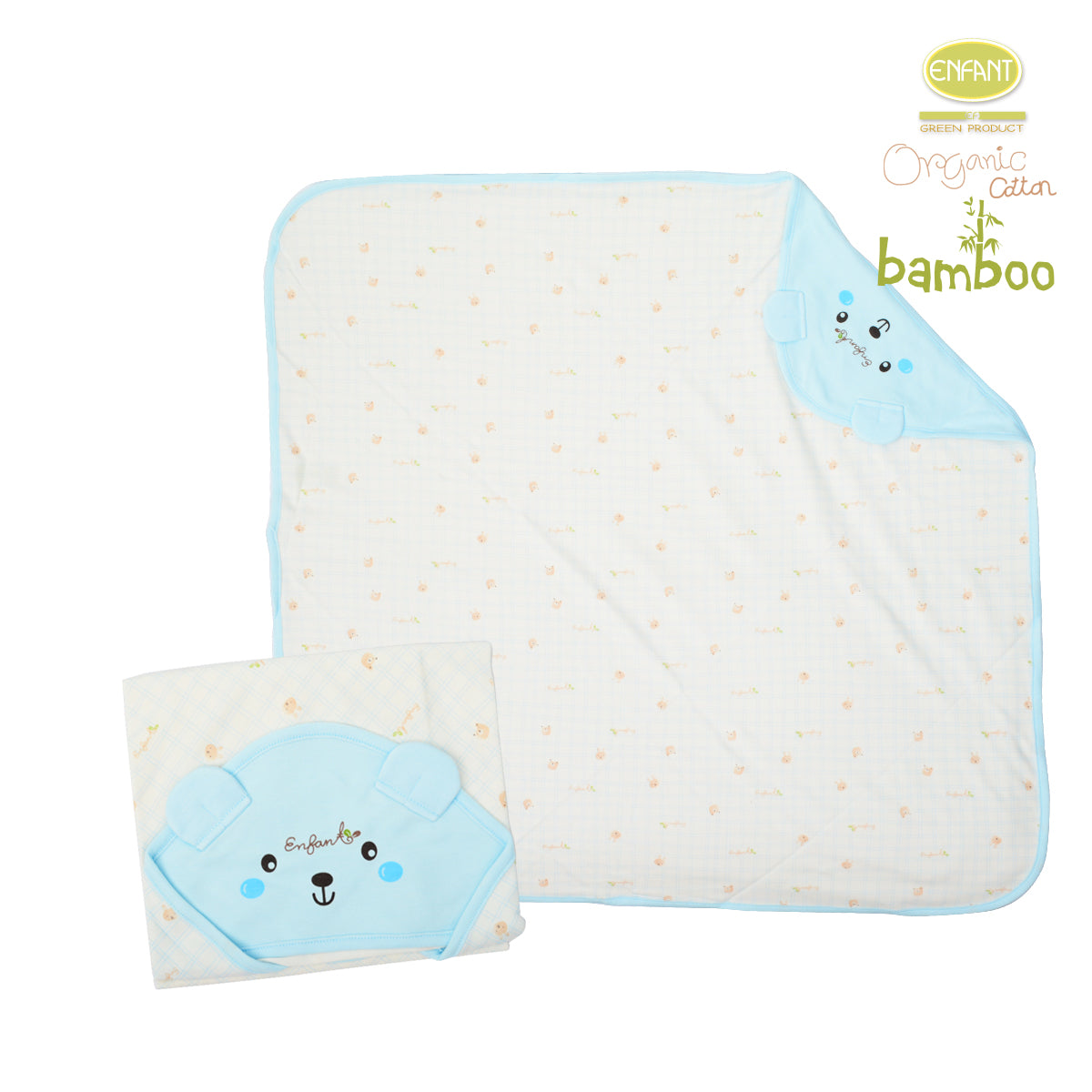 Enfant green Organic cotton bambuผ้าห่อตัวเด็กแรกเกิด ER6R7