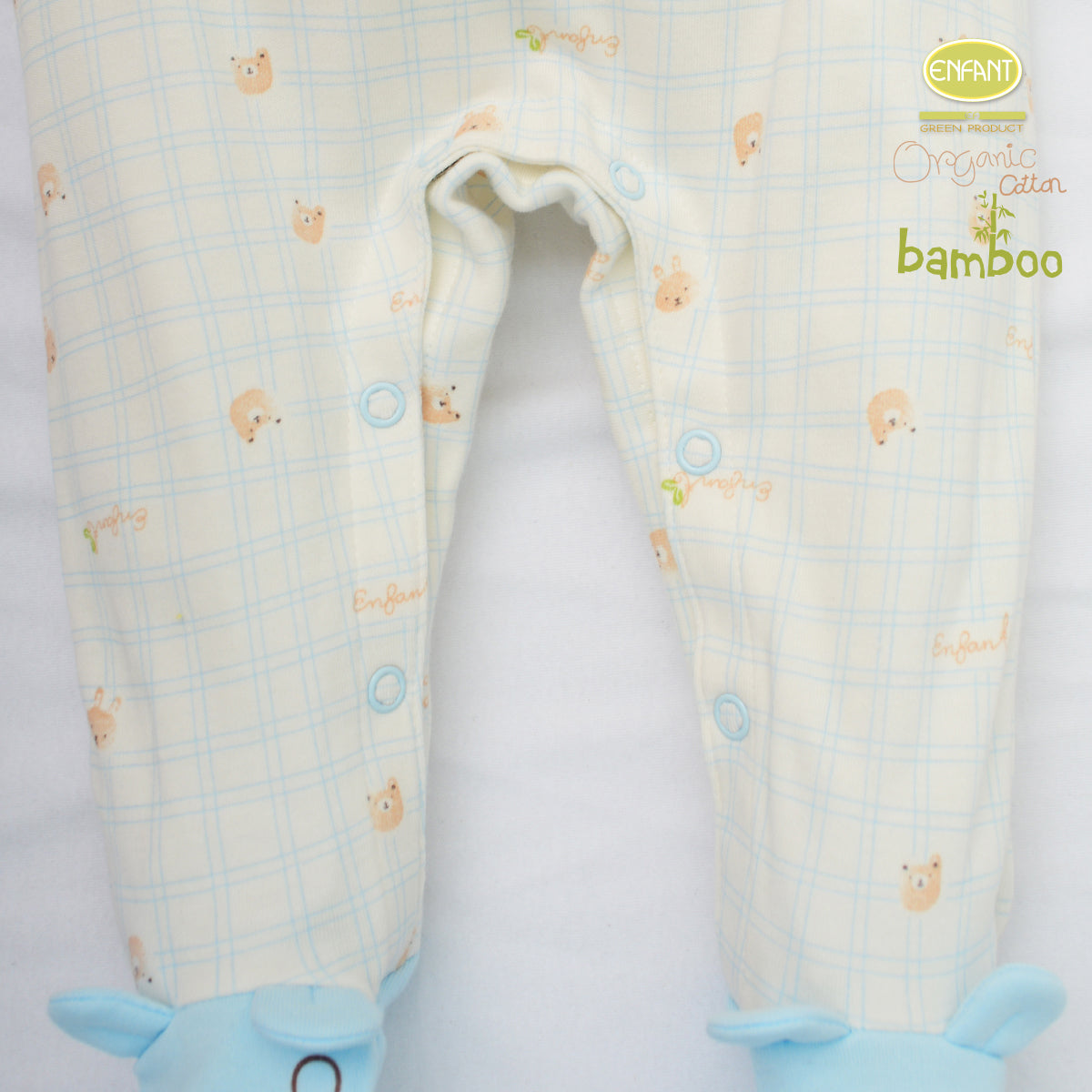 Enfant green Organic cotton Bambuชุดบอดี้สูทเด็กอ่อน ER8R74