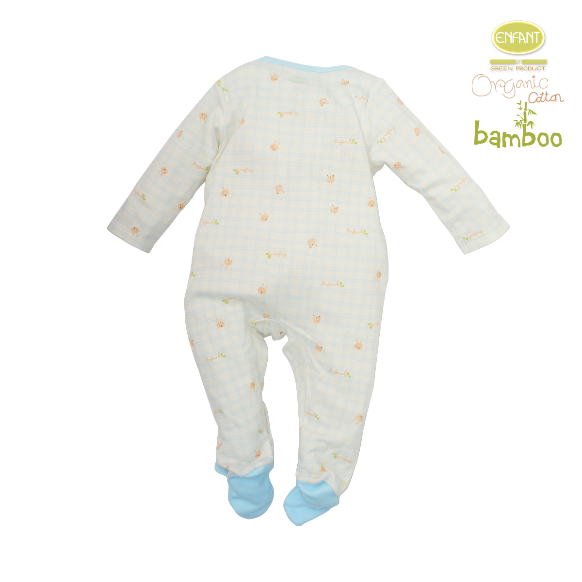 Enfant green Organic cotton Bambuชุดบอดี้สูทเด็กอ่อน ER8R74