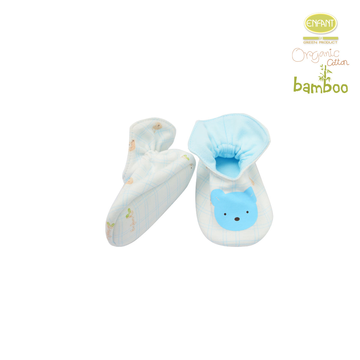 Enfant Green Organic Cotton Bambuถุงมือ-ถุงเท้าเด็กแรกเกิด ER9R70