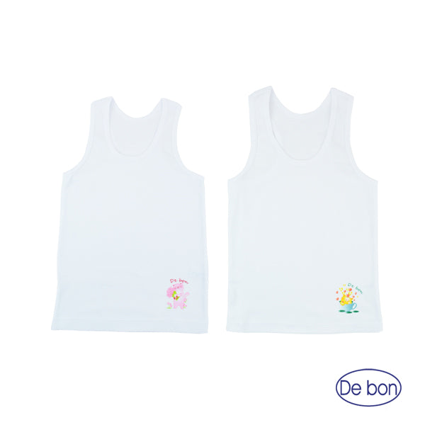 DEBON เสื้อกล้ามเด็กเล็ก แพ็ค 2 ตัว เด็กอายุตั้งแต่ 1 - 10 ปี