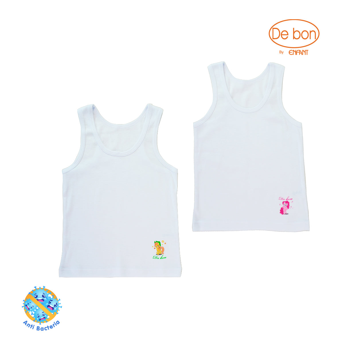 DEBON เสื้อกล้ามเด็กเล็ก แพ็ค 2 ตัว