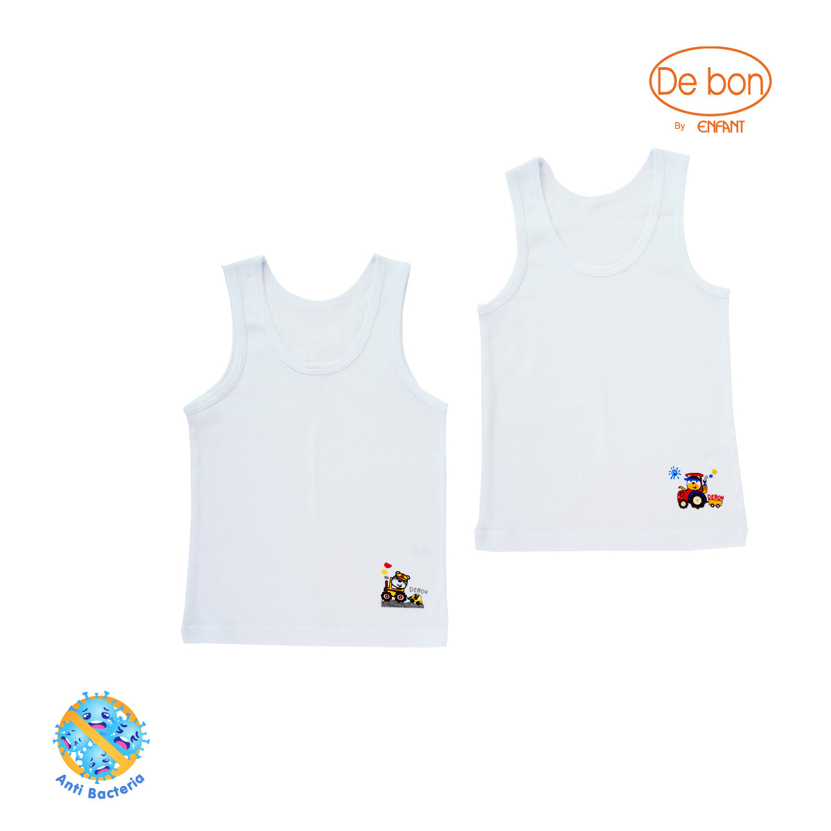 DEBON เสื้อกล้ามเด็กเล็ก แพ็ค 2 ตัว