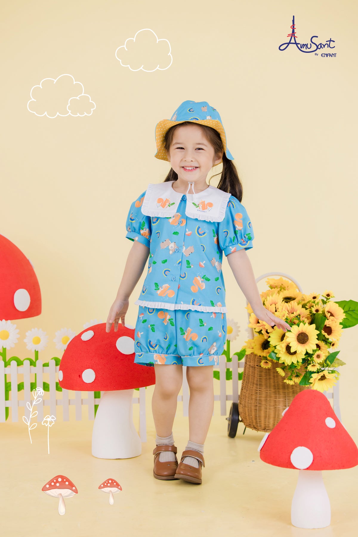 AMUSANT ชุดเสื้อผ้าเด็กหญิง EH1J43