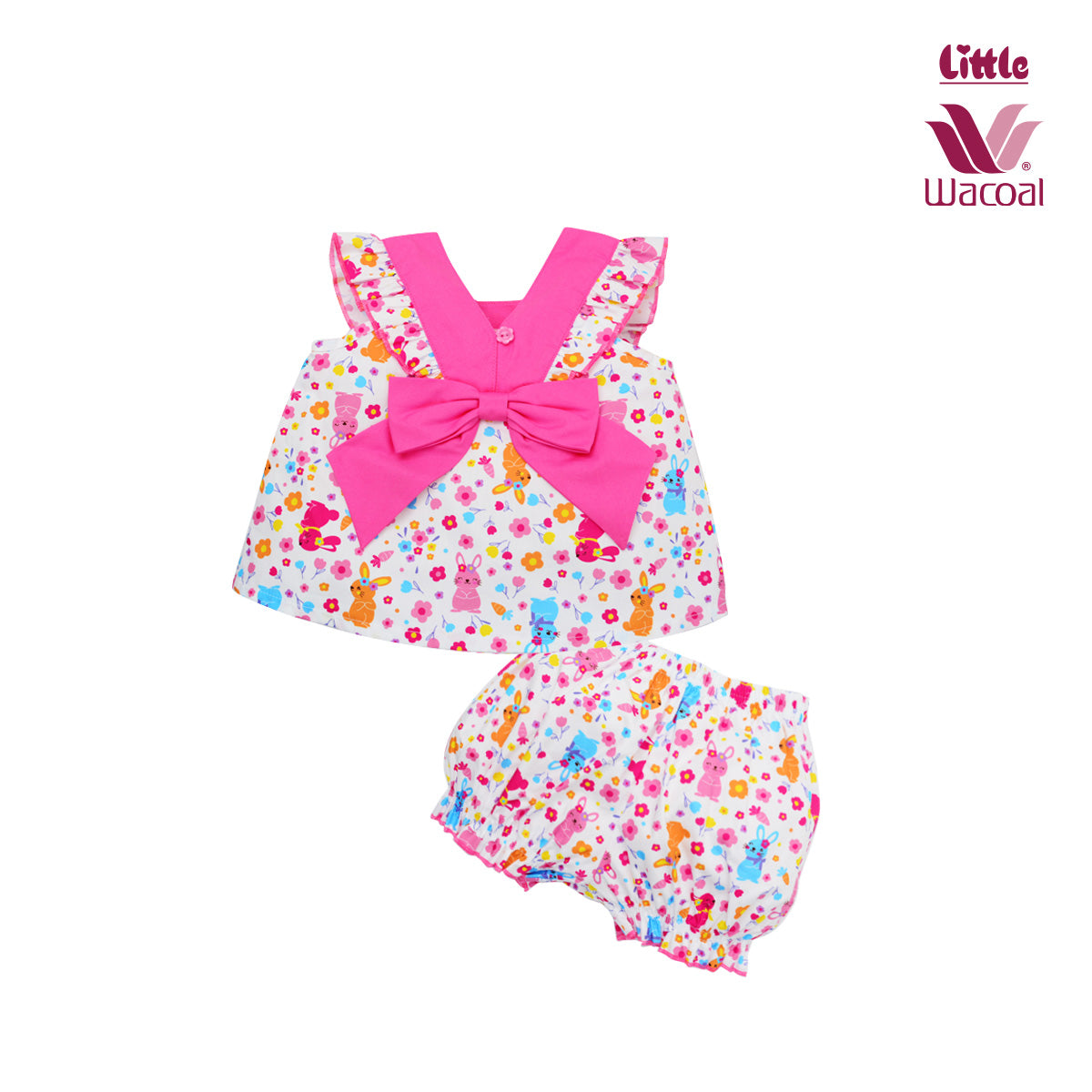 Little Wacoal ชุดเสื้อ-กางเกง สำหรับเด็กเล็ก3เดือน-2ขวบ LB1BC4