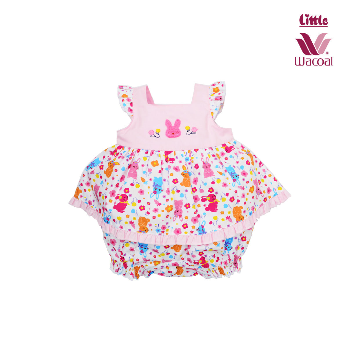Little Wacoal ชุดบอดี้สูทแขนสั้น สำหรับเด็กแรกเกิด-1ปี LB8BC1