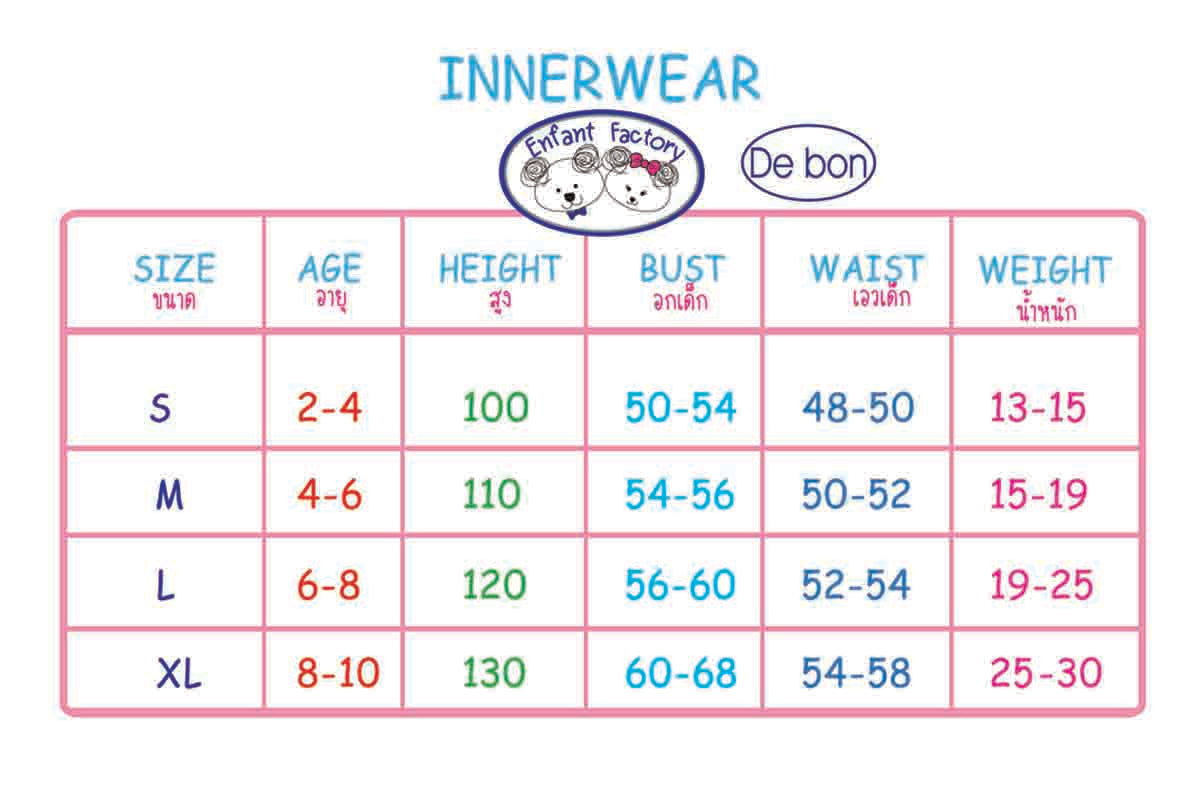 de bon กางเกงในเด็กชาย แพ็ค 3 ตัว สำหรับ 2-10 ขวบ