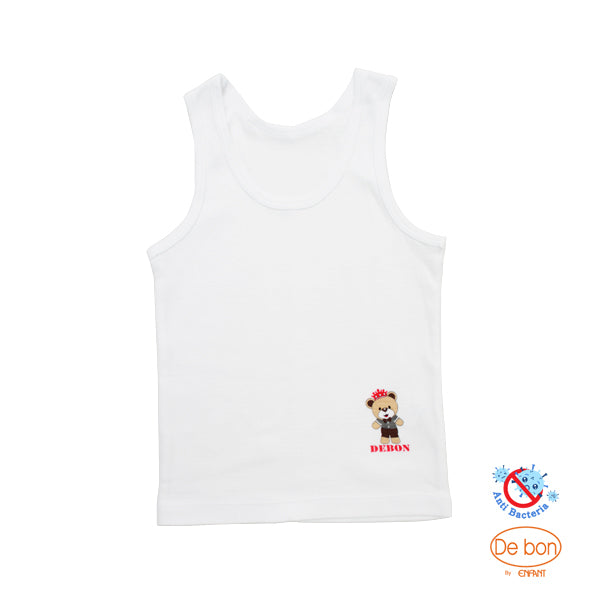 DEBON เสื้อกล้ามเด็กเล็ก แพ็ค 2 ตัว เด็กอายุตั้งแต่ 1 - 10 ปี