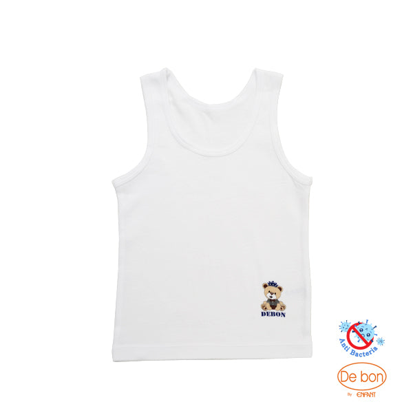 DEBON เสื้อกล้ามเด็กเล็ก แพ็ค 2 ตัว เด็กอายุตั้งแต่ 1 - 10 ปี