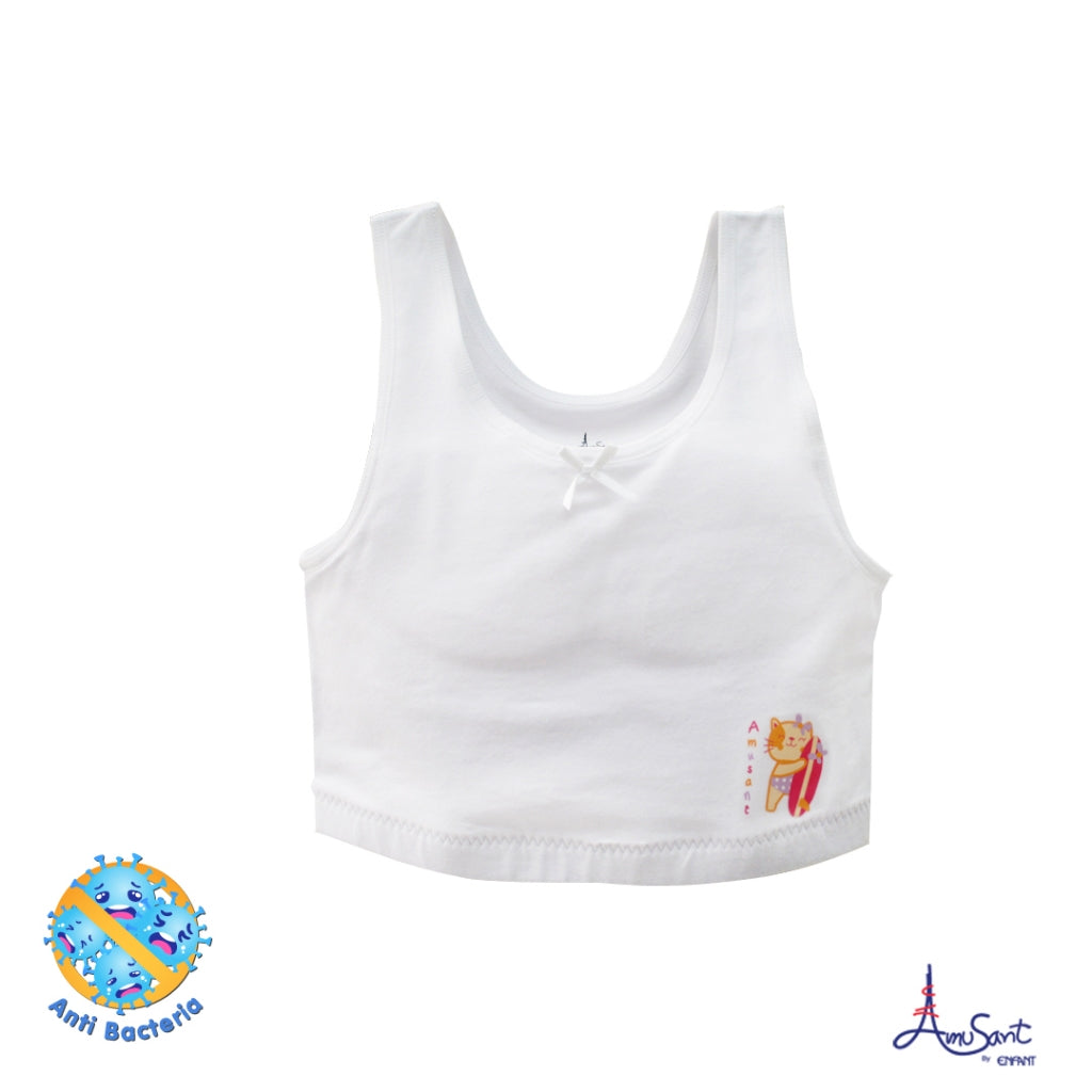 Amusant เสื้อบังทรงซับใยฟองน้ำ แอนตี้-แบคทีเรีย (มีฟองน้ำ)