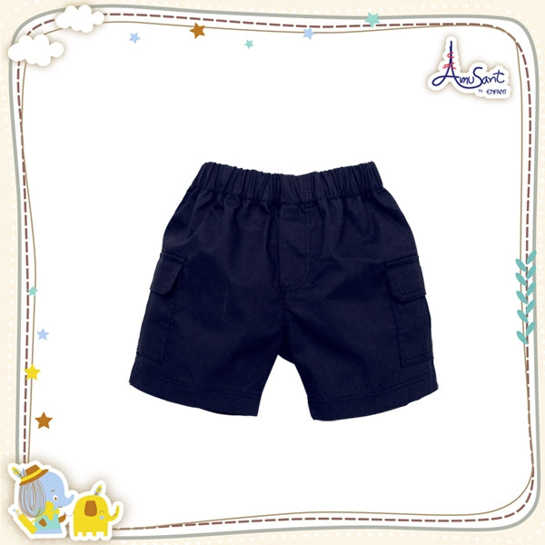 Amusant by Enfant กางเกงคาร์โก้ขาสั้นเด็กเล็ก EH3I21