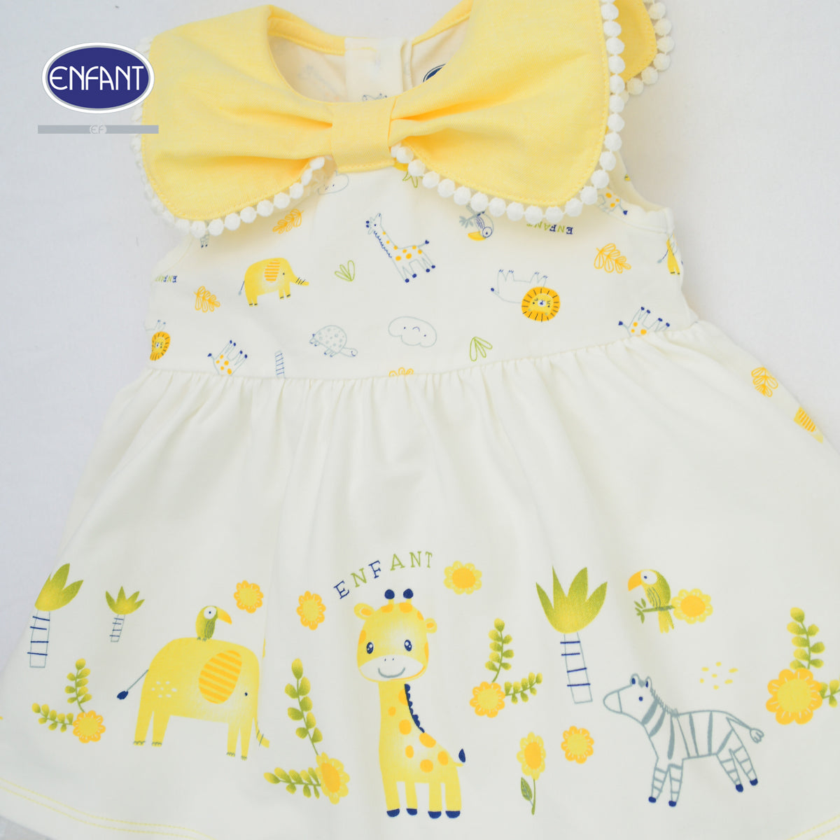 ENFANT ชุดเดรสกระโปรง+ที่คาดผม ซาฟารี 3เดือน-2ขวบ รุ่นEB4JS1