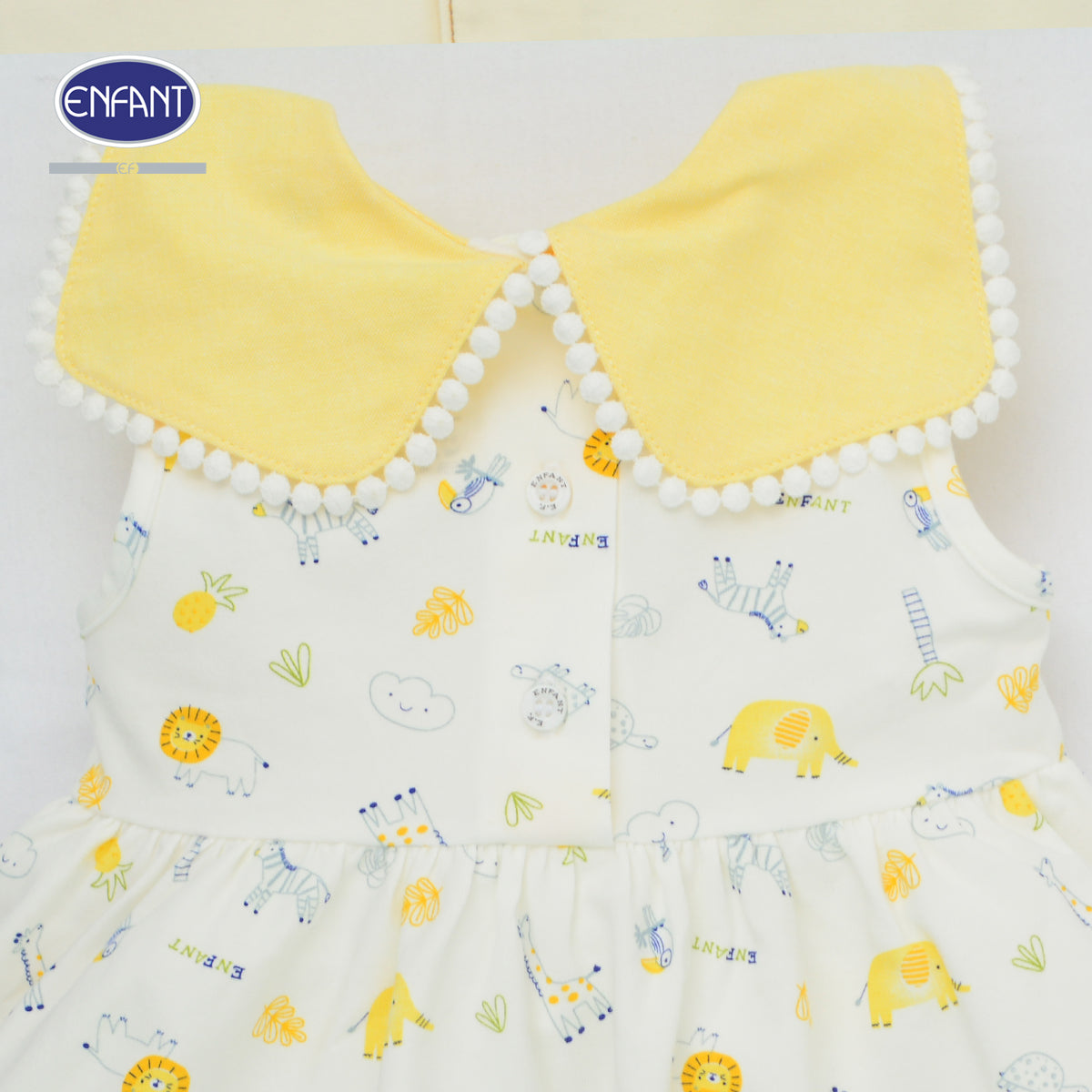 ENFANT ชุดเดรสกระโปรง+ที่คาดผม ซาฟารี 3เดือน-2ขวบ รุ่นEB4JS1