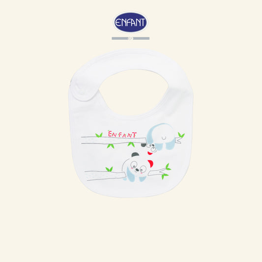 ENFANT ผ้ากันเปื้อนเด็กเล็กฟรีไซซ์ ลายแพนด้า รุ่นEA5JM0