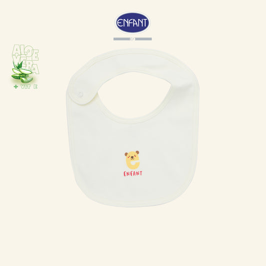 ENFANT ผ้ากันเปื้อนเด็กอ่อน ผ้า Aloe Vera + Vitamin E รุ่น  สีครีม EA5JQ0