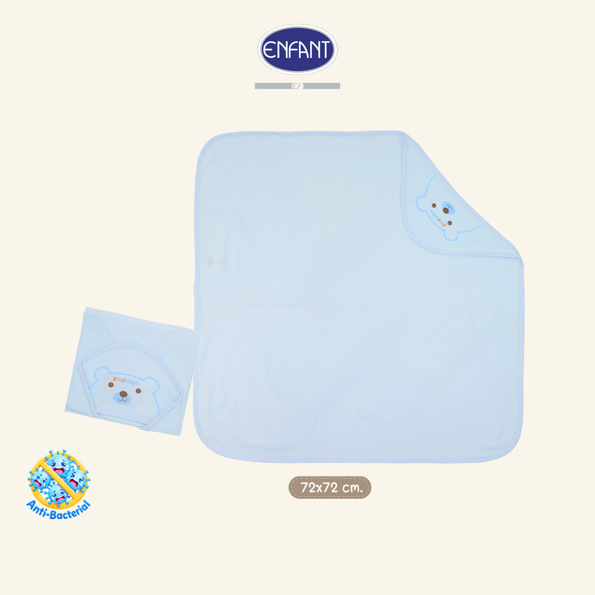 Enfant ผ้าห่อตัวเด็กอ่อน ขนาด 72*72 ซม. ผ้ายืด Cotton Spandex  EA6KB0