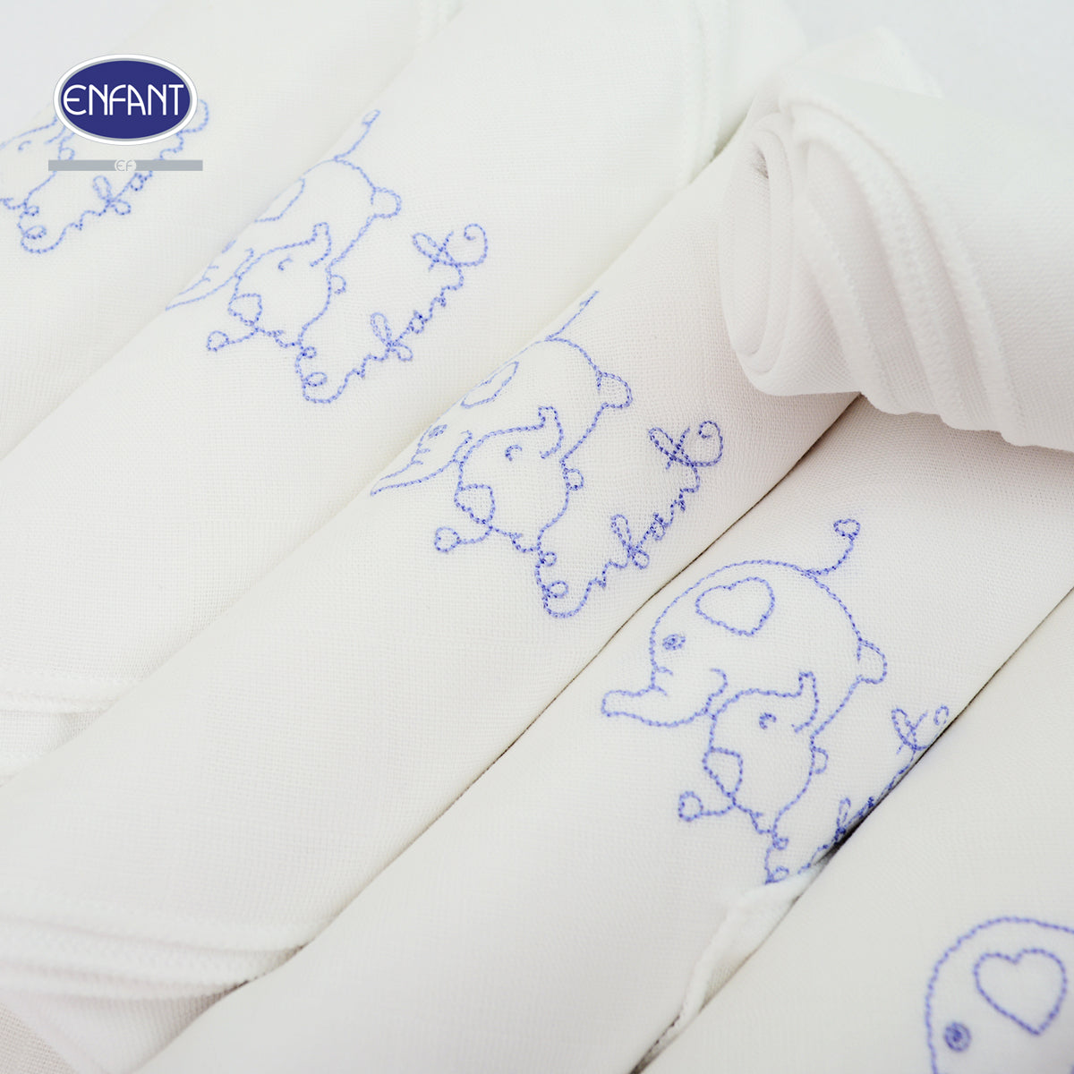 Enfant ผ้าอ้อมผ้าสาลู Cotton 100% ขนาด27x27นิ้ว EA7EE5, EA7GG4