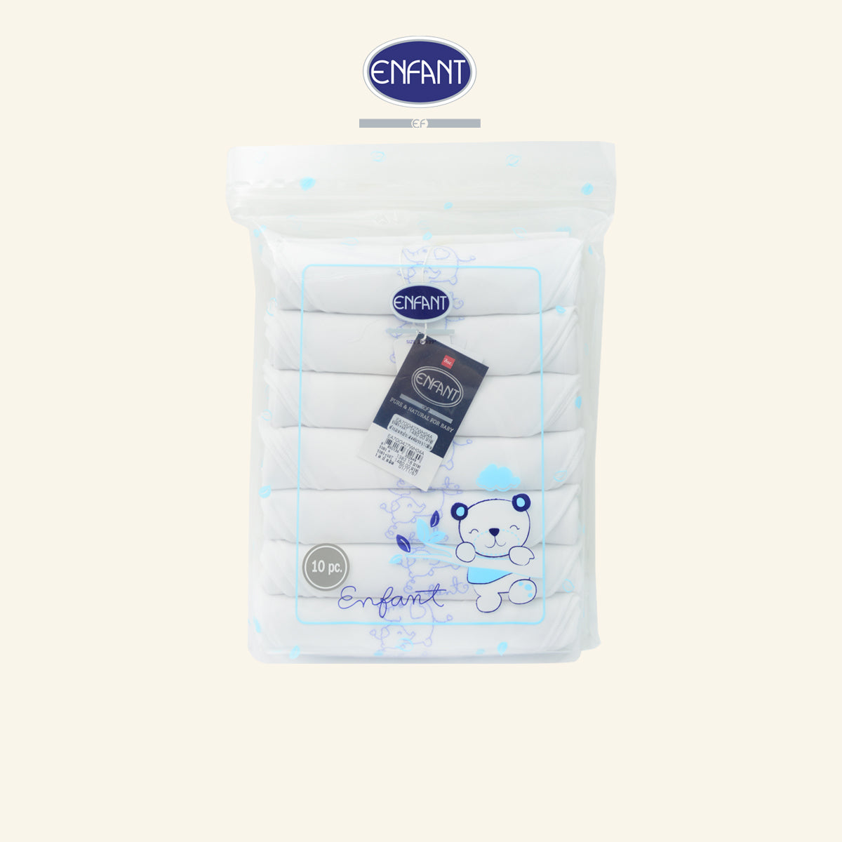 Enfant ผ้าอ้อมผ้าสาลู Cotton 100% ขนาด27x27นิ้ว EA7EE5, EA7GG4