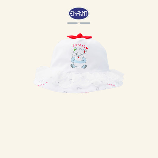 ENFANT หมวกเด็กหญิงสำหรับ3เดือน-1ขวบ  ลายแพนด้า รุ่นEA7JM8