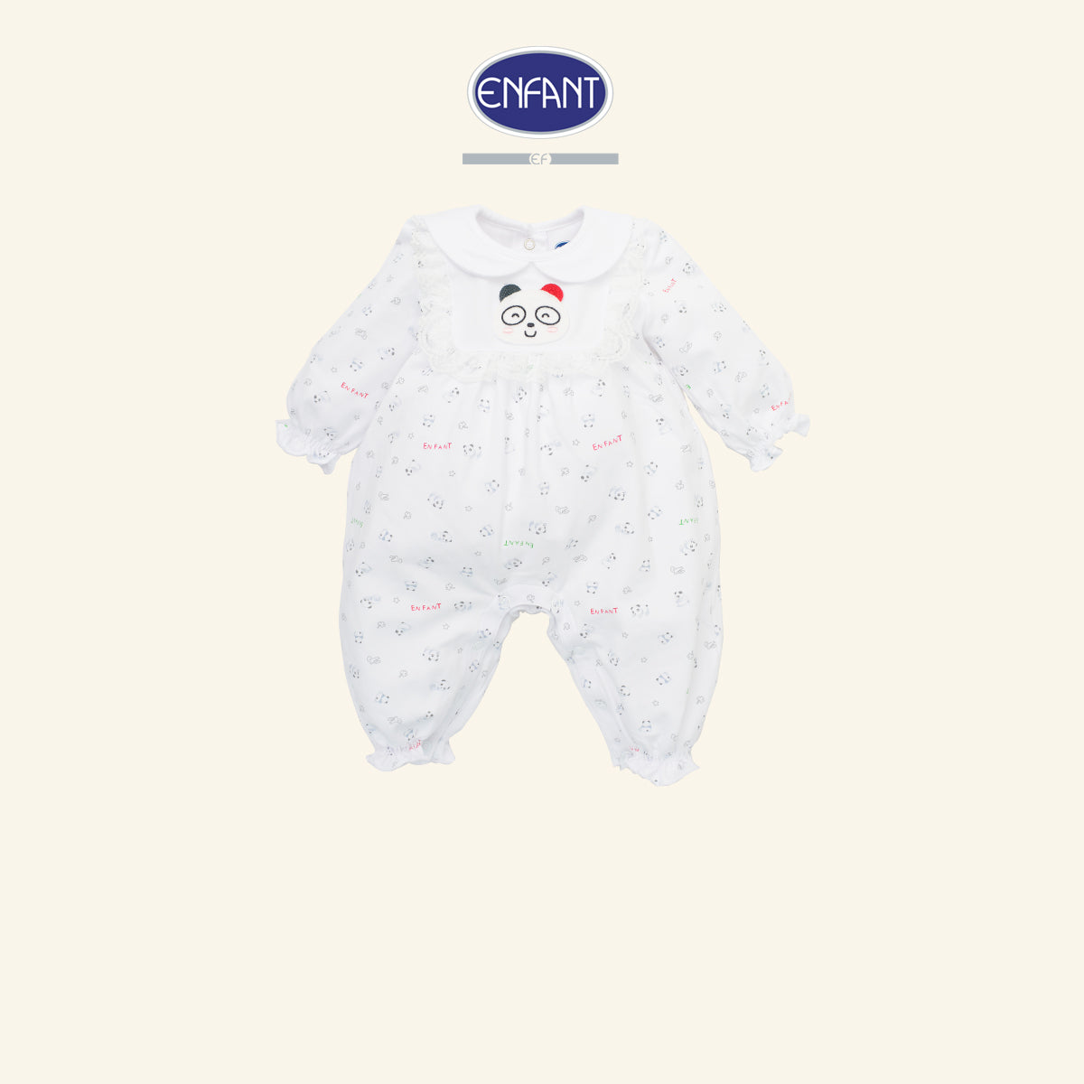 ENFANT ชุดบอดี้สูทเด็กเล็กสำหรับแรกเกิด-2ขวบ ลายแพนด้า รุ่นEB8JM6