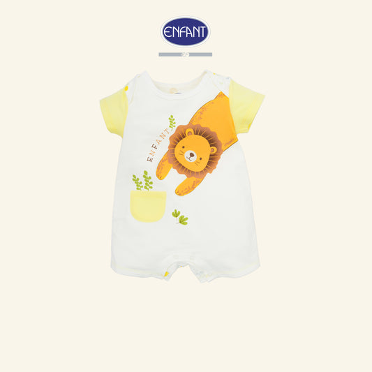 ENFANT ชุดบอดี้สูทสิงโต แขนสั้น ซาฟารี แรกเกิด-1ขวบ รุ่นEB8JS160