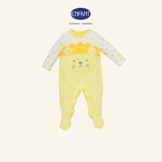 ENFANT ชุดบอดี้สูทสิงโต แขนยาว ซาฟารี แรกเกิด-6เดือน รุ่นEB8JS4