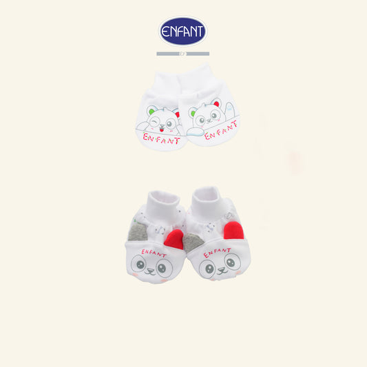 ENFANT ถุงมือ-ถุงเท้า ฟรีไซซ์ ลายแพนด้า รุ่นEA9JM0-EA9JM1