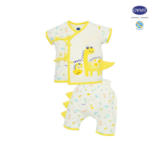 Enfant soft flex เสื้อผูกป้ายแขนสั้น สำหรับแรกเกิด-6เดือน EB1JL5