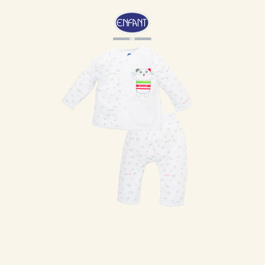 ENFANT ชุดกระดุมแขนยาวสำหรับ3เดือน-2ขวบ ลายแพนด้า รุ่นEB1JM6