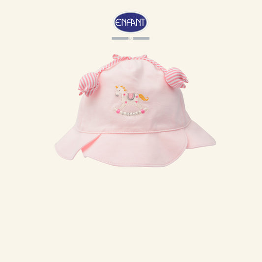 ENFANT หมวกปีกกว้างเด็กอ่อน Cotton Jacquard EA7JJ8