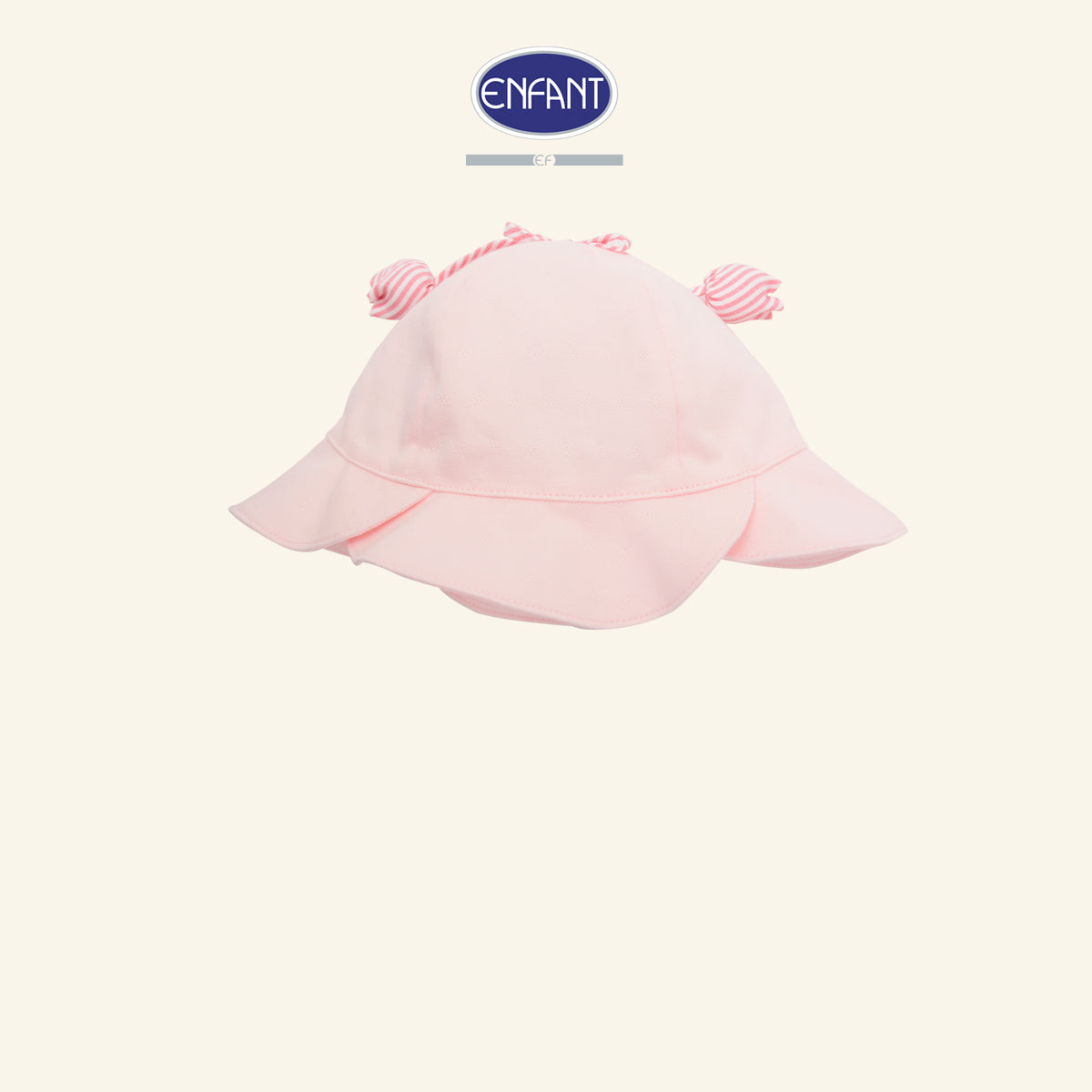 ENFANT หมวกปีกกว้างเด็กอ่อน Cotton Jacquard EA7JJ8