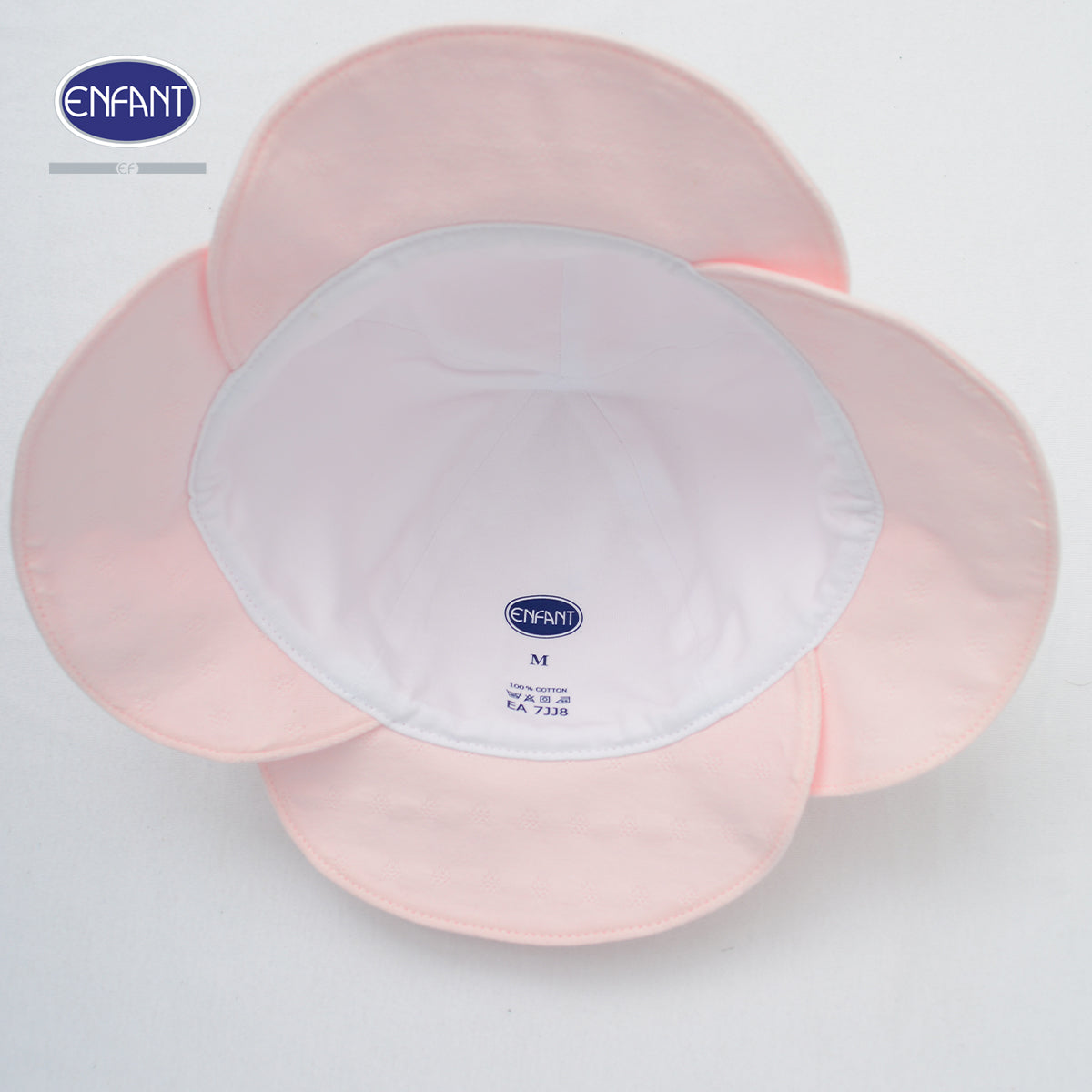 ENFANT หมวกปีกกว้างเด็กอ่อน Cotton Jacquard EA7JJ8