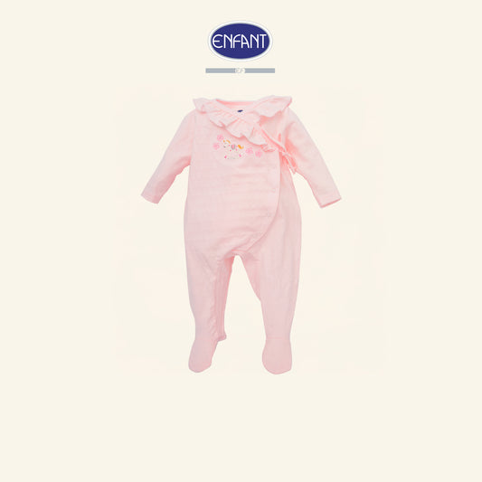 ENFANT ชุดหมีแขนยาวปิดเท้า ผ้า Cotton Jacquard EB8JJ6