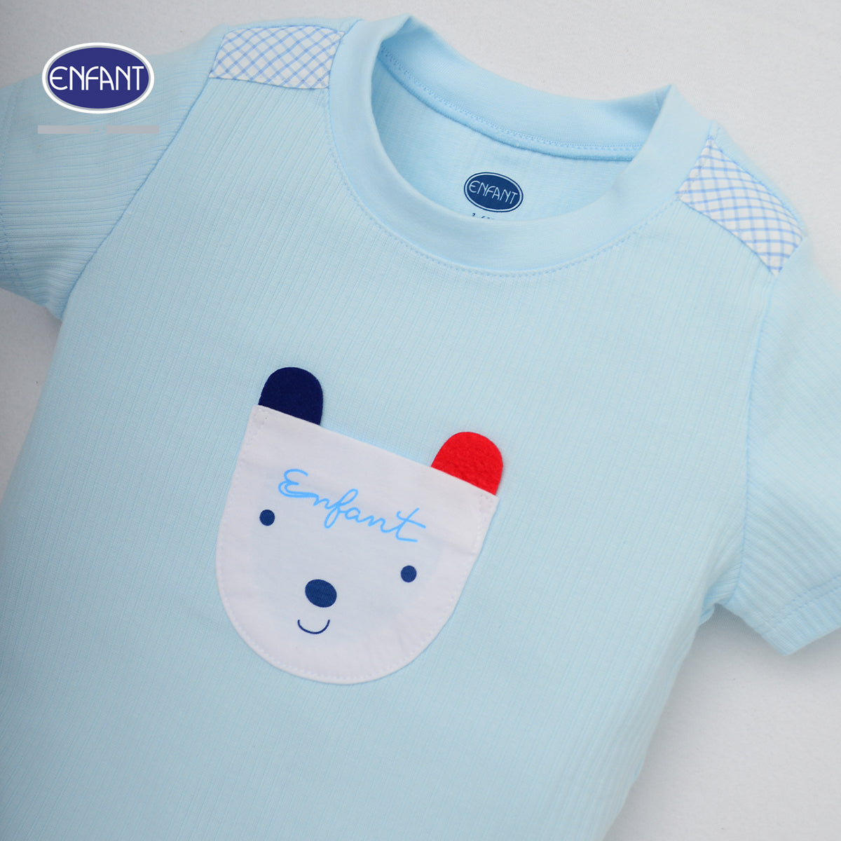 ENFANT ชุดเสื้อ+กางเกง เด็กชาย หมีขาว 3เดือน-2ปี EB1JX1