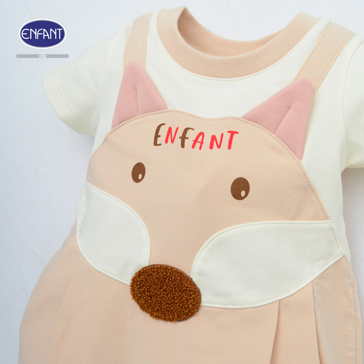 ENFANT ชุดบอดี้สูท ขาสั้น แรคคูน 0-12เดือน  EB8JW1