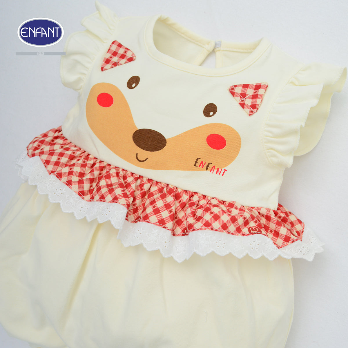 ENFANT ชุดบอดี้สูท เด็กหญิง แรคคูน 0-12เดือน EB8JW2