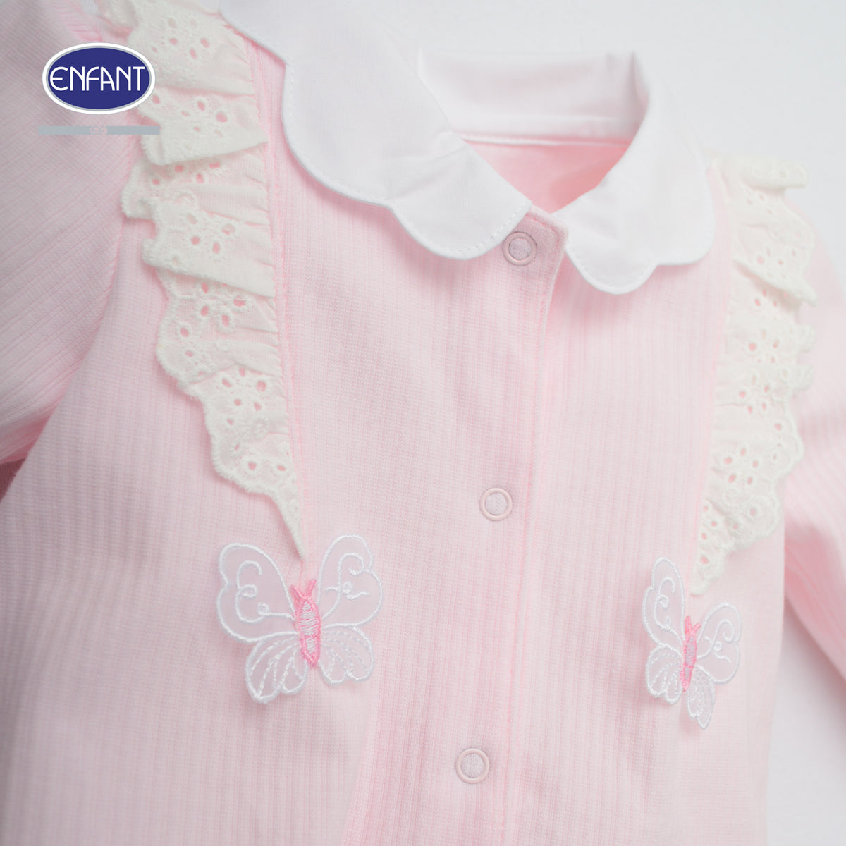 ENFANT ชุดบอดี้สูท ขายาว ชมพู เด็กหญิง   EB8JX6