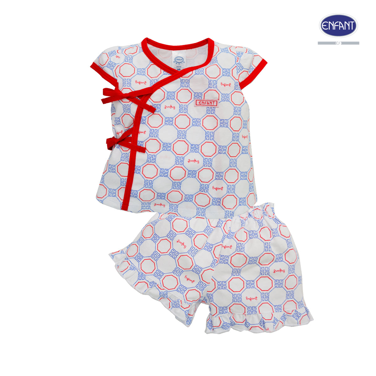 Enfant Basic ชุดเสื้อผ้าเด็กหญิง ผ้ายืด Cotton 100% ED1CV2