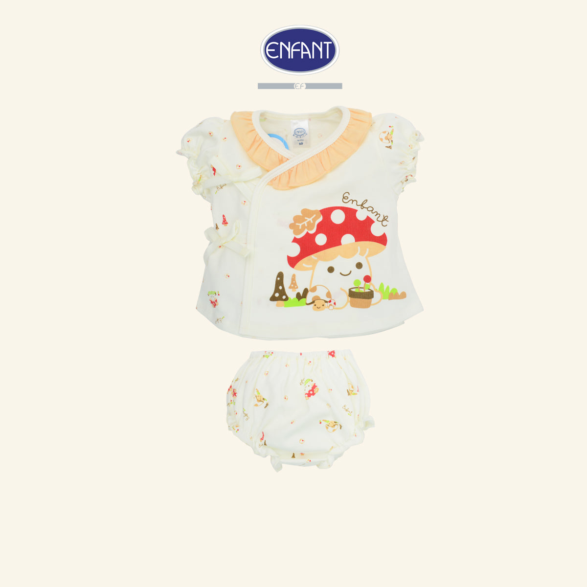 ENFANT ชุดเสื้อแขนกุด+กางเกง 0-3เดือน กวาง ED1DK2
