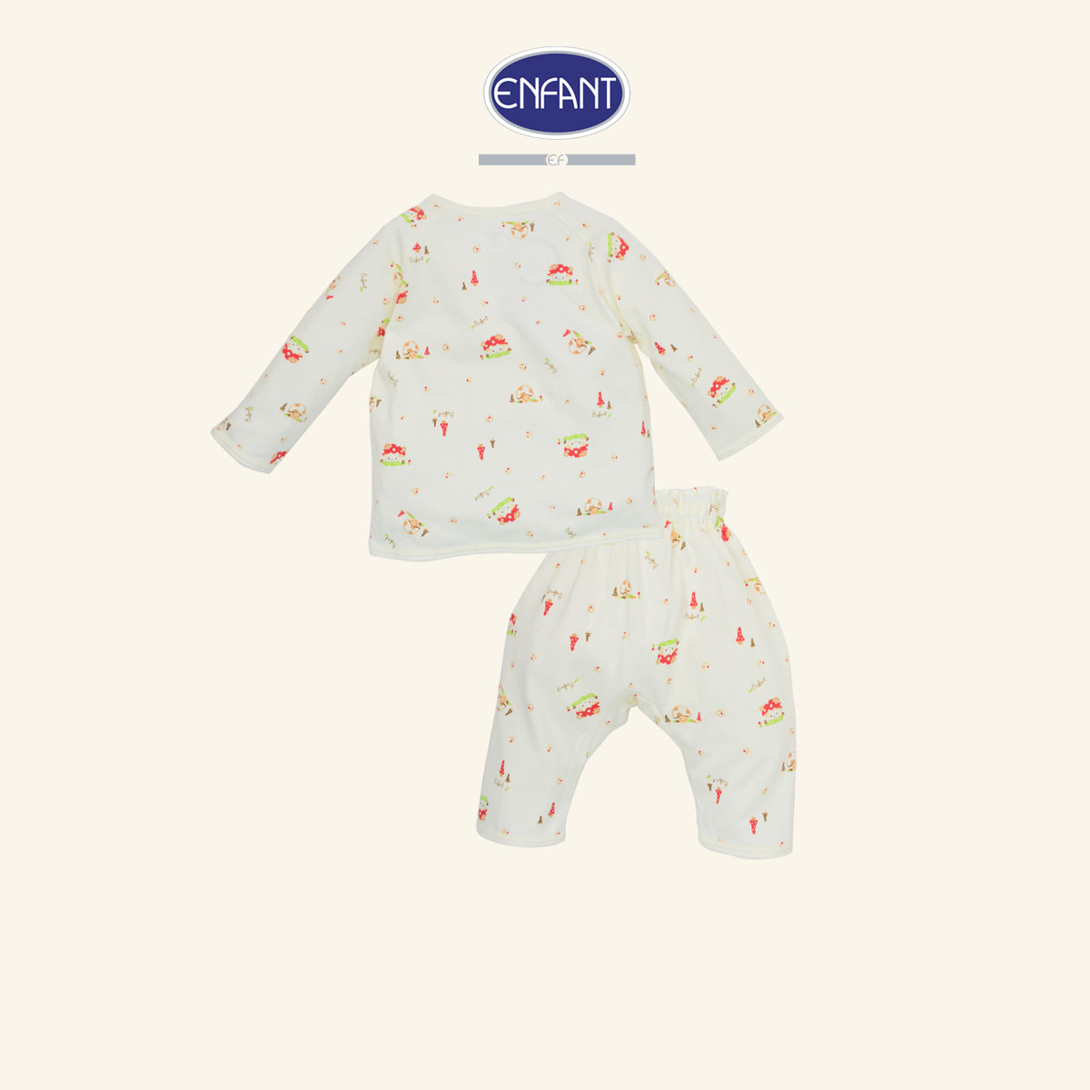 ENFANT ชุดกระดุม ลายเห็ดน้อย 3เดือน-2ปี ED1DK6