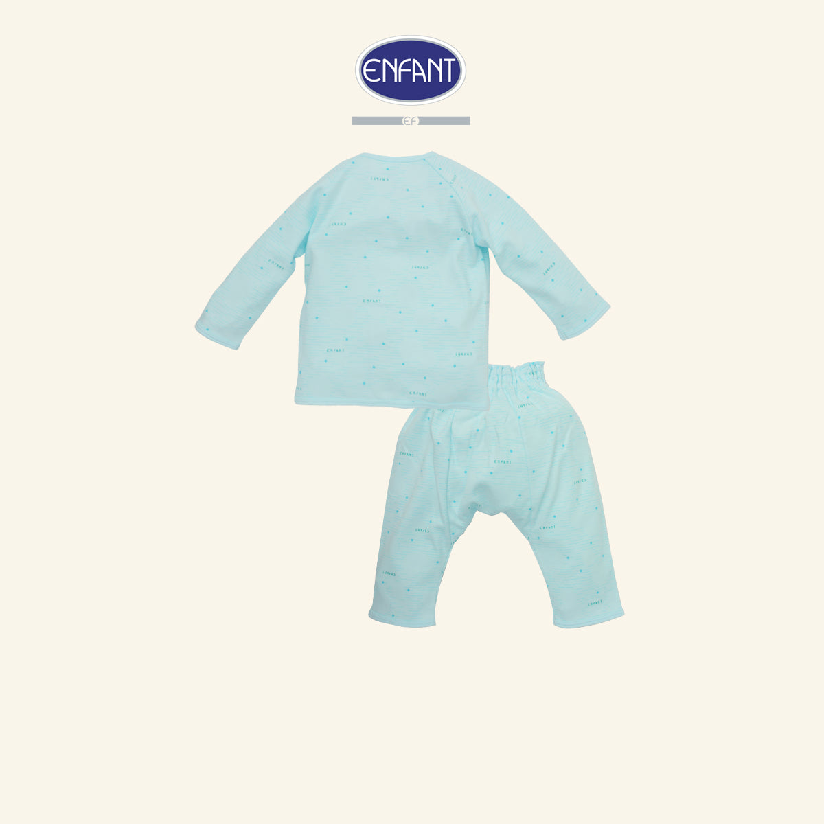 ENFANT ชุดSnapป้าย ยาว หมีน้อย 3เดือน-2ปี 2สี ED1DL6