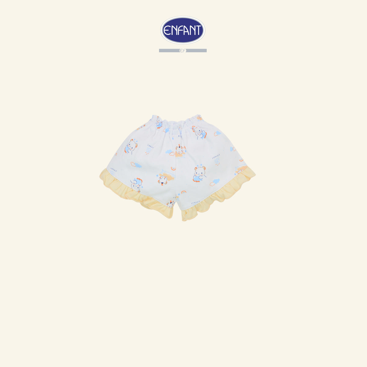 ENFANT BASIC ชุดเสื้อป้ายเวลโก้แขนสั้นขาสั้น แรกเกิด- 6 เดือน ED1DM2