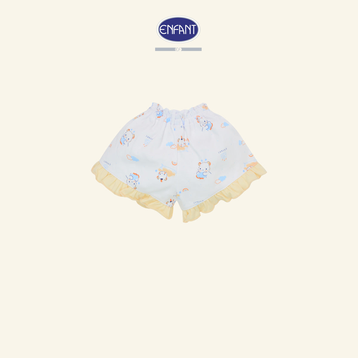 ENFANT BASIC ชุดเสื้อป้ายเวลโก้แขนสั้นขาสั้น แรกเกิด- 6 เดือน ED1DM2