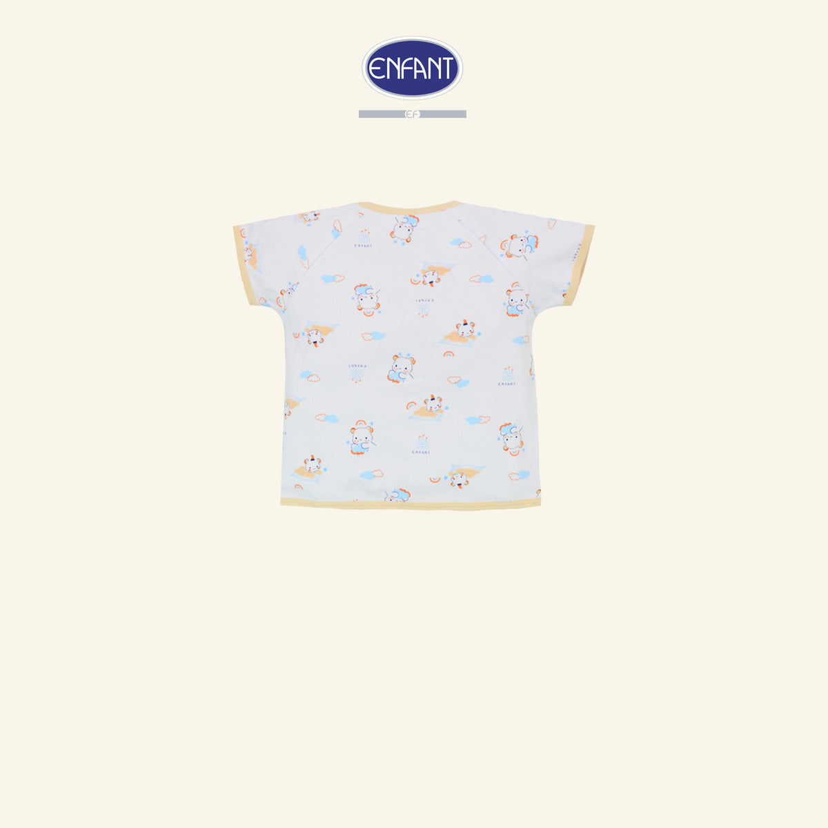 ENFANT BASIC ชุดเสื้อเวลโก้เทปแขนสั้น แรกเกิด-6เดือน น้องหมี ED1DM5