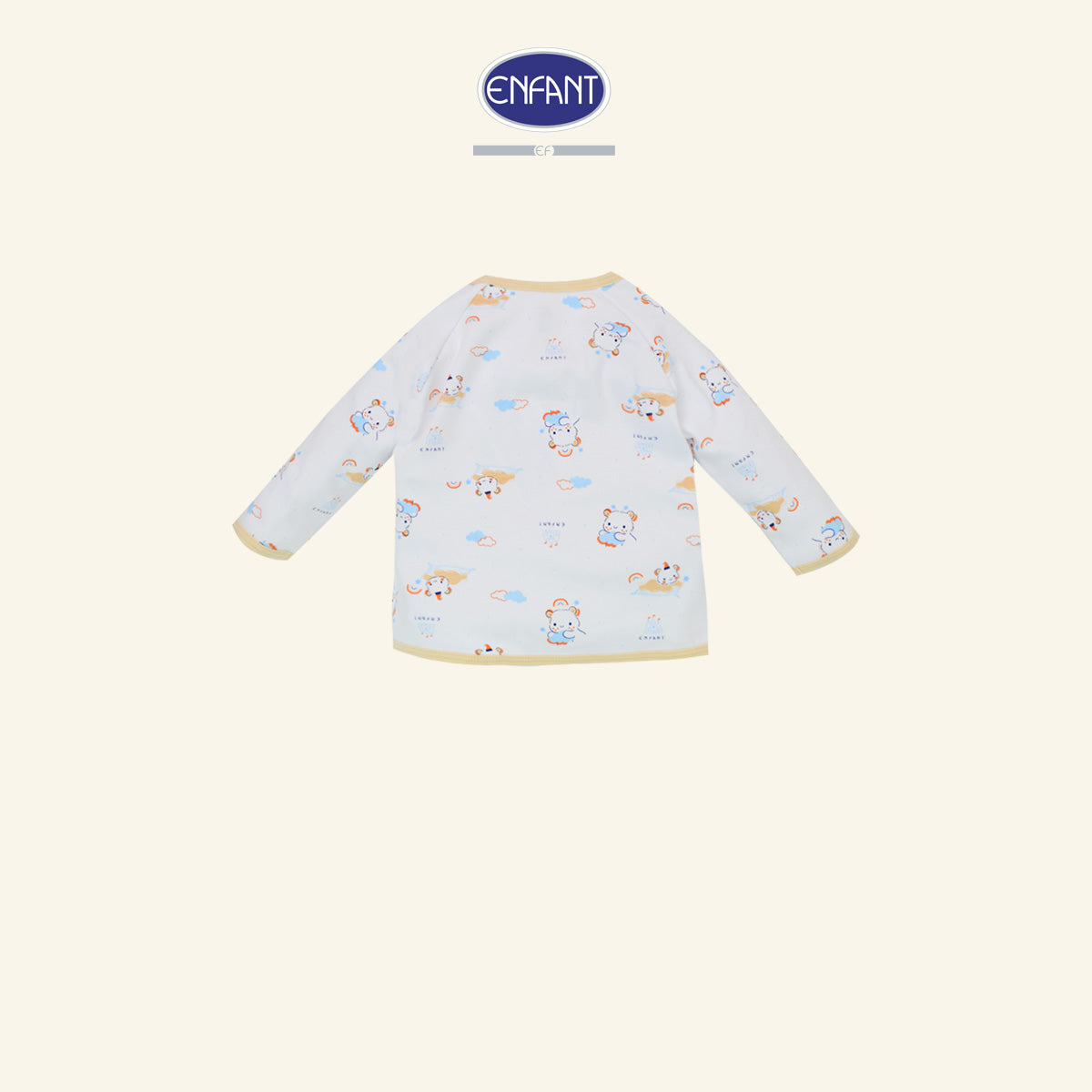 ENFANT BASIC ชุดเสื้อเวลโก้เทปแขนยาวขายาว แรกเกิด-6เดือน น้องหมี ED1DM7