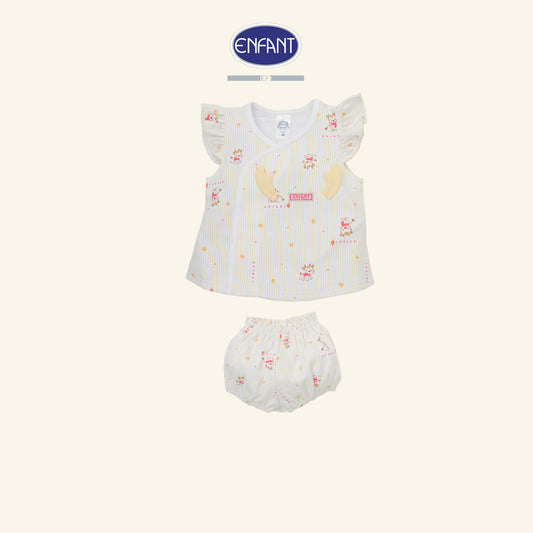 ENFANT ชุดเสื้อแขนกุด+กางเกง 0-3เดือน กวาง ED1DN2