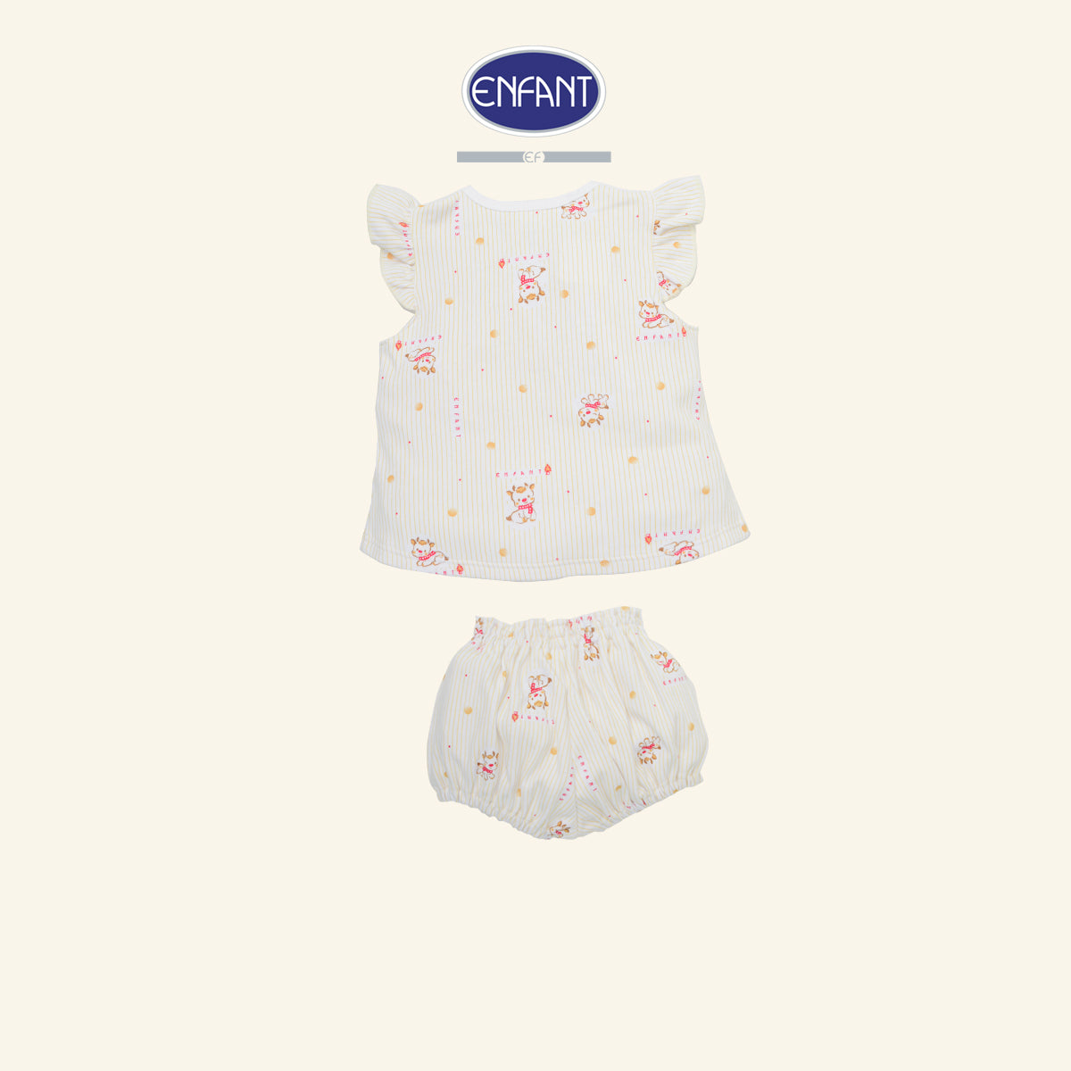 ENFANT ชุดเสื้อแขนกุด+กางเกง 0-3เดือน กวาง ED1DN2
